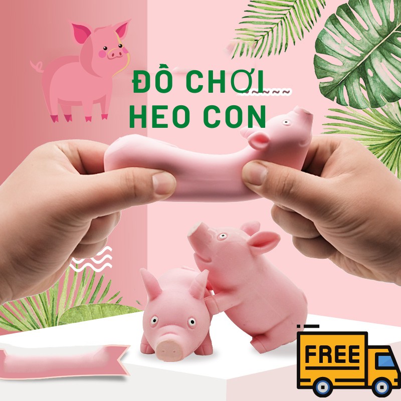 Đồ Chơi Giảm Stress, Đồ Chơi Heo Con Bóp Tay Giảm Căng Thẳng LEON STORE.