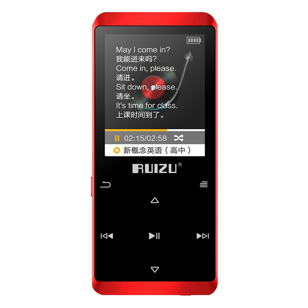 Máy Nghe Nhạc Lossless Bluetooth Ruizu D02 8GB ( Đen ) - Hàng Chính Hãng