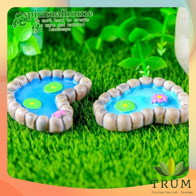 Ao Nước Trái Tim - phụ kiện trang trí tiểu cảnh