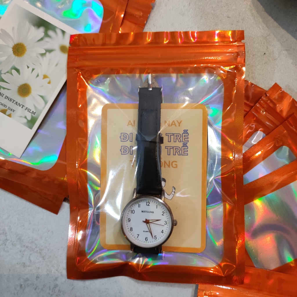 Xấp 10-20 túi zip Hologram Cam, túi bóng nhiều size