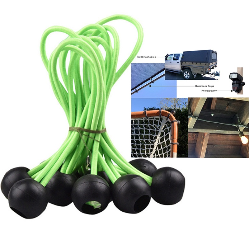 Set 10 Dây Bungee Đàn Hồi Cho Lều Cắm Trại Chuyên Dụng