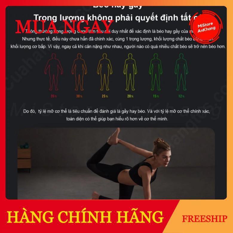 Cân Điện Tử Xiaomi Body Fat Gen 2,Cân thông minh xiaomi đo các loại chỉ số