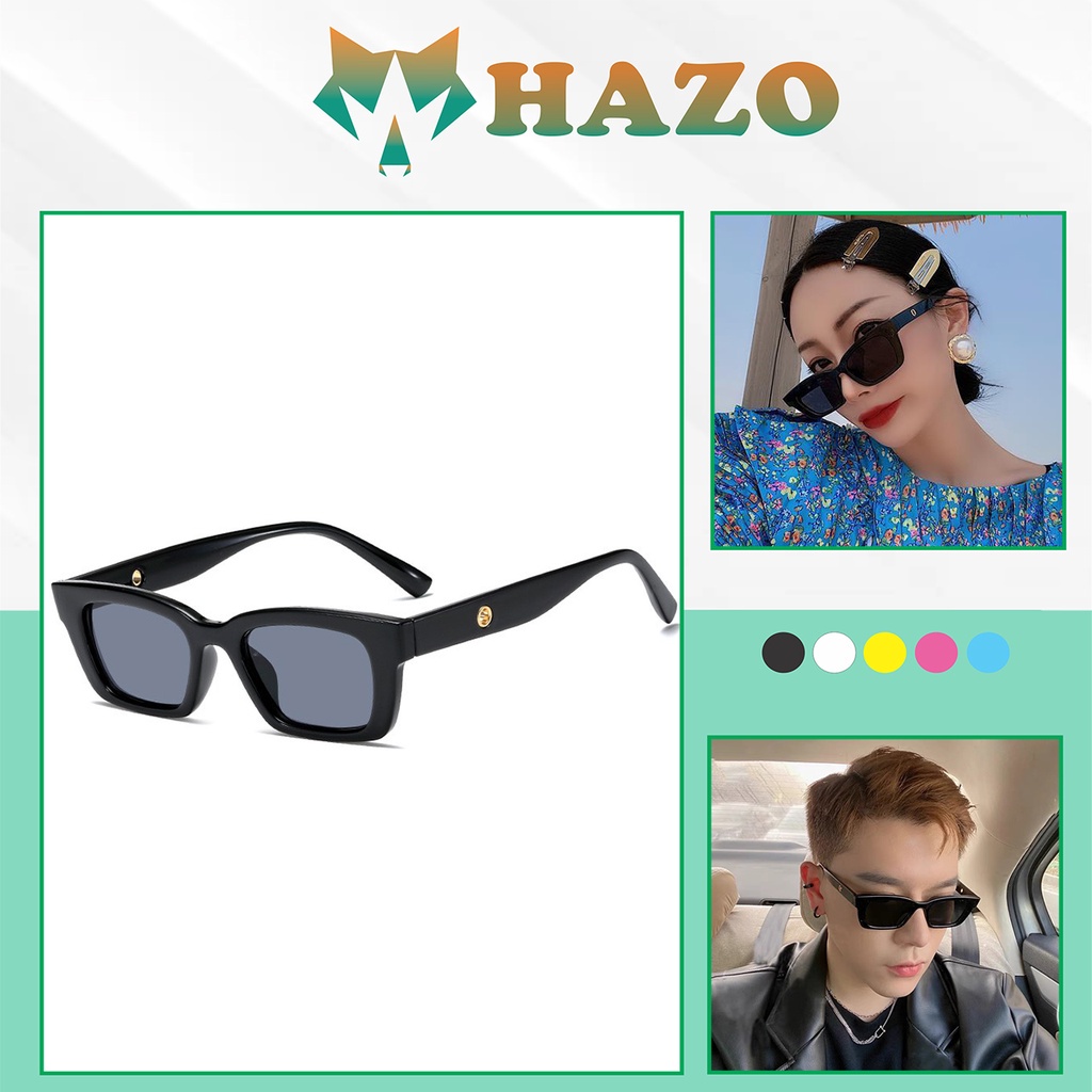 Mắt Kính Thời Trang Vuông Hazogmjennie Y2K Hot Trend Siêu Sang Chảnh - Hazo