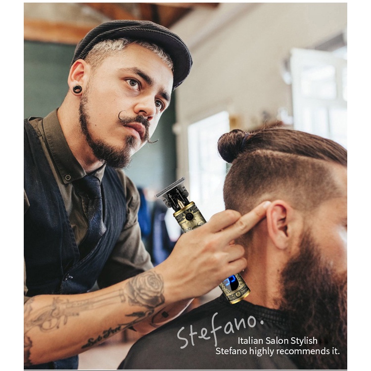 Hàng Có Sẵn Giao Hàng Ngay Lập Phương#Tông Đơ Điện T9 Màn Hình Kỹ Thuật Số LCD Chuyên Dụng Cho Tông Đơ Cắt Tóc / Râu