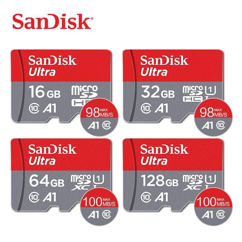 Thẻ nhớ SanDisk Micro SD 64GB 32GB 16GB tốc độ 100 MB/s chuyên dụng cho camera smartphone loa đài BẢO HÀNG 5 NĂM