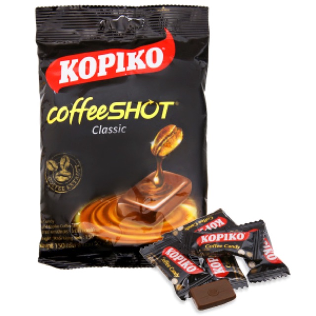 Kẹo ngậm cà phê KOPIKO CoffeeSHOT Classic gói 150g HSD còn 1 năm 16/6/2020