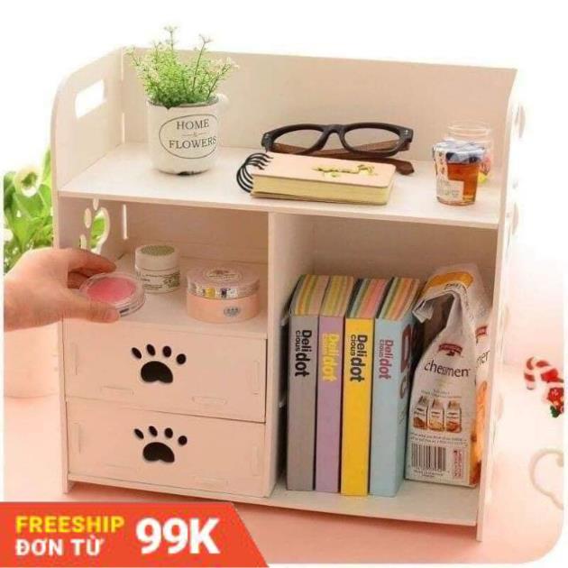 KỆ ĐỤNG MỸ PHẨM - HOẠ TIẾT CHÂN CÚN ĐÁNG YÊU - BẢO HÀNH 3 THÁNG
