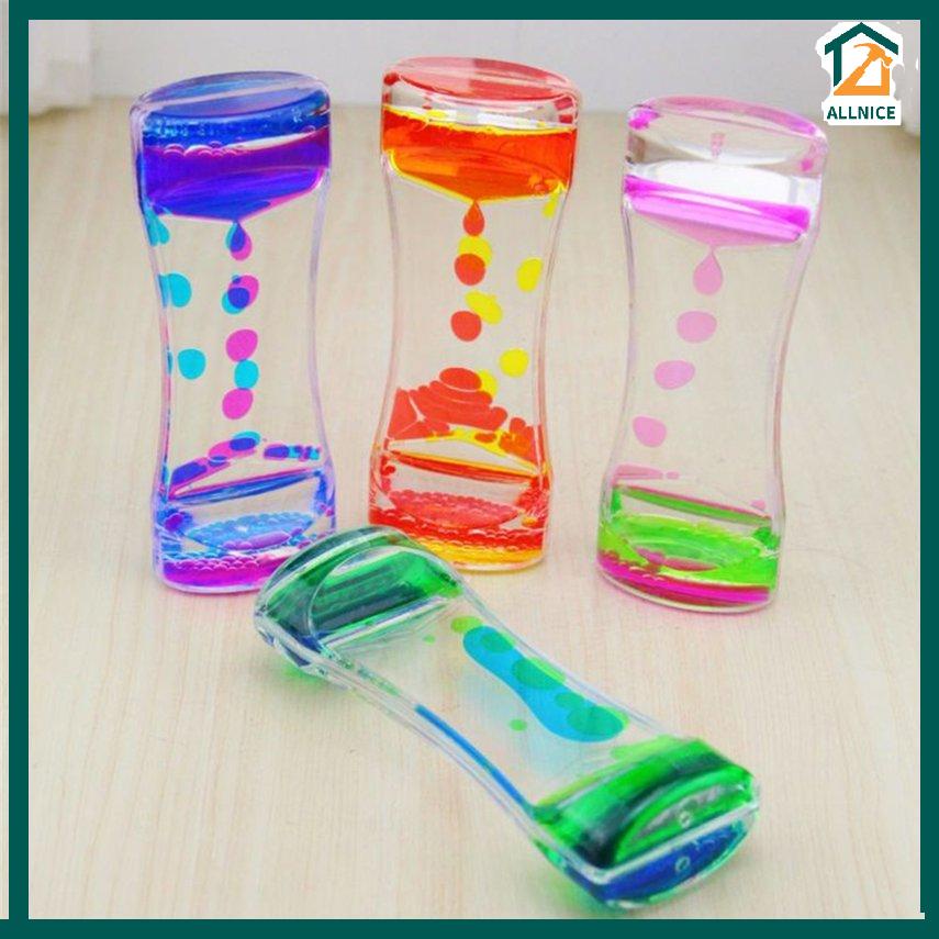 Đồng Hồ Cát Dạng Dầu Lỏng Giọt Nước Nhiều Màu Hình Trái Tim Phi Hành Gia 30 60 Phút Mini 3d Thủy Tinh Trang Trí