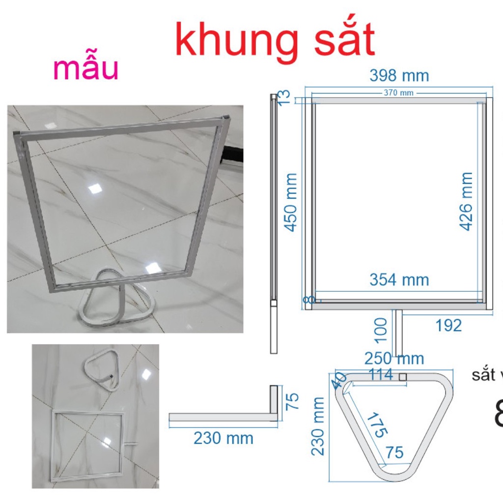 STANDEE KHUNG SẮT - STANDEE MÔ HÌNH