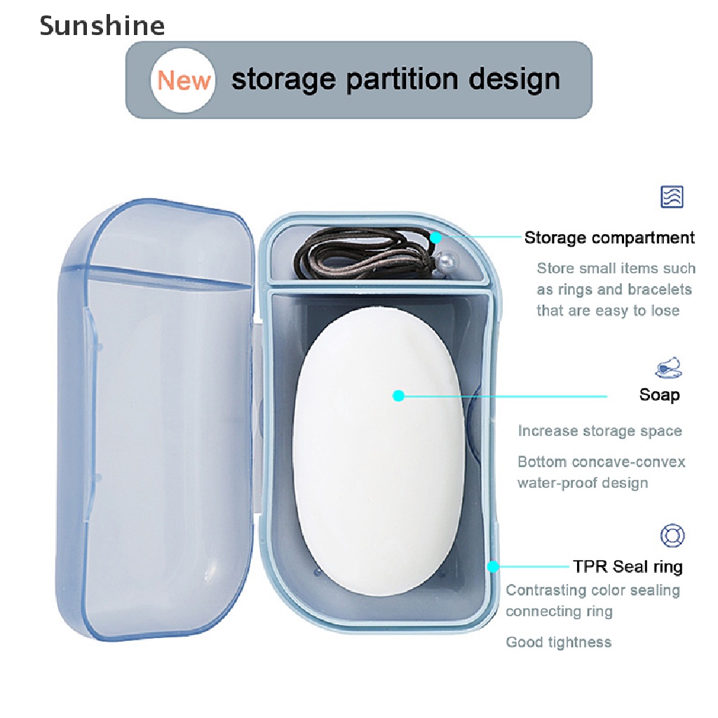 Hộp Đựng Xà Phòng Có Giá Đỡ Xà Phòng Mang Đi Du Lịch Tiện Lợi