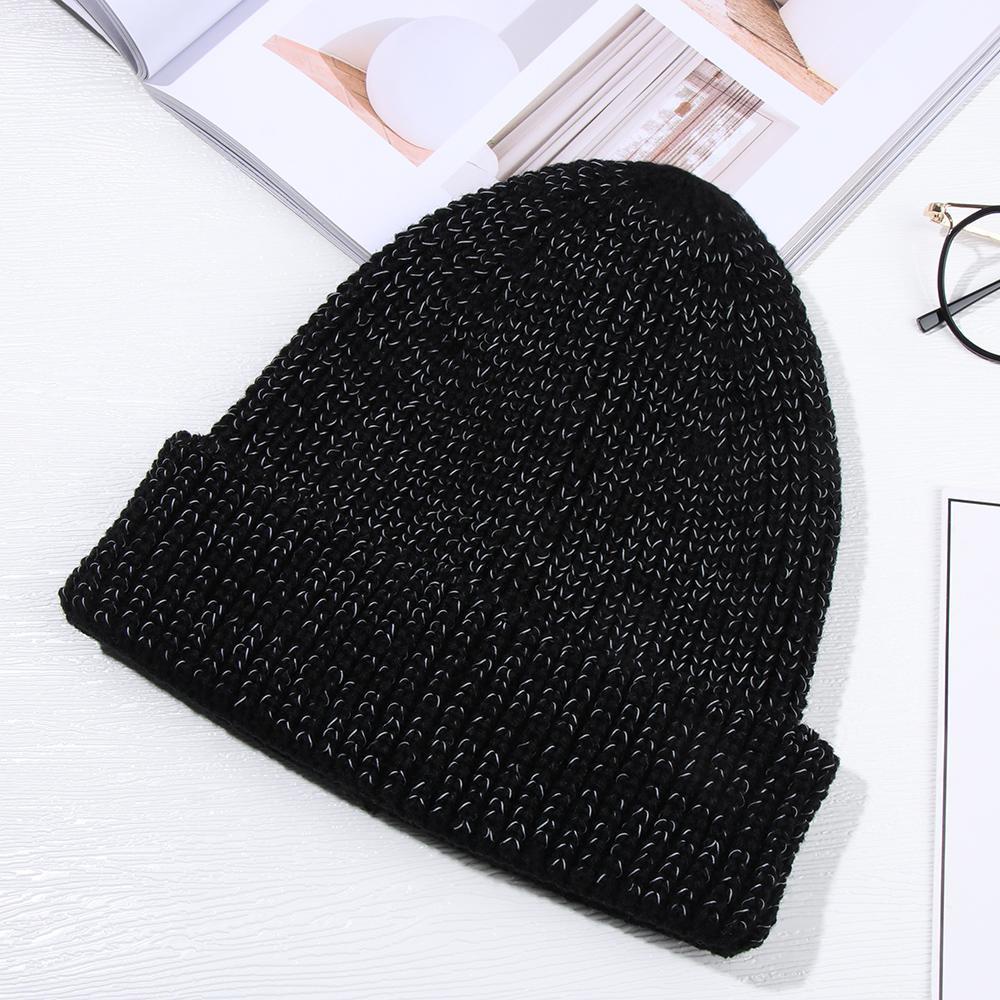 Mũ Beanie Phản Quang Chống Gió Mùa Thu Và Mùa Đông Mới Cho Nam Và Nữ
