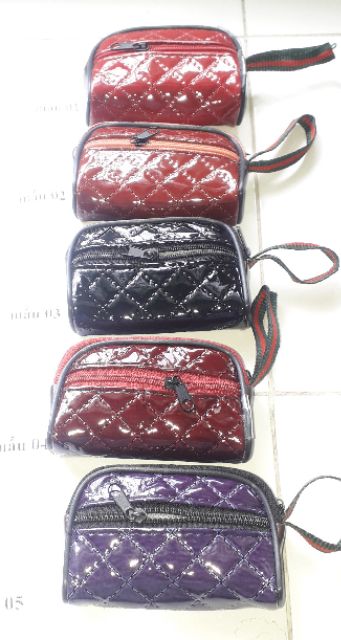 Một cái ví_bóp da Pu mini đa năng 2 dây kéo kích thước 10x6x3 cm rất đẹp