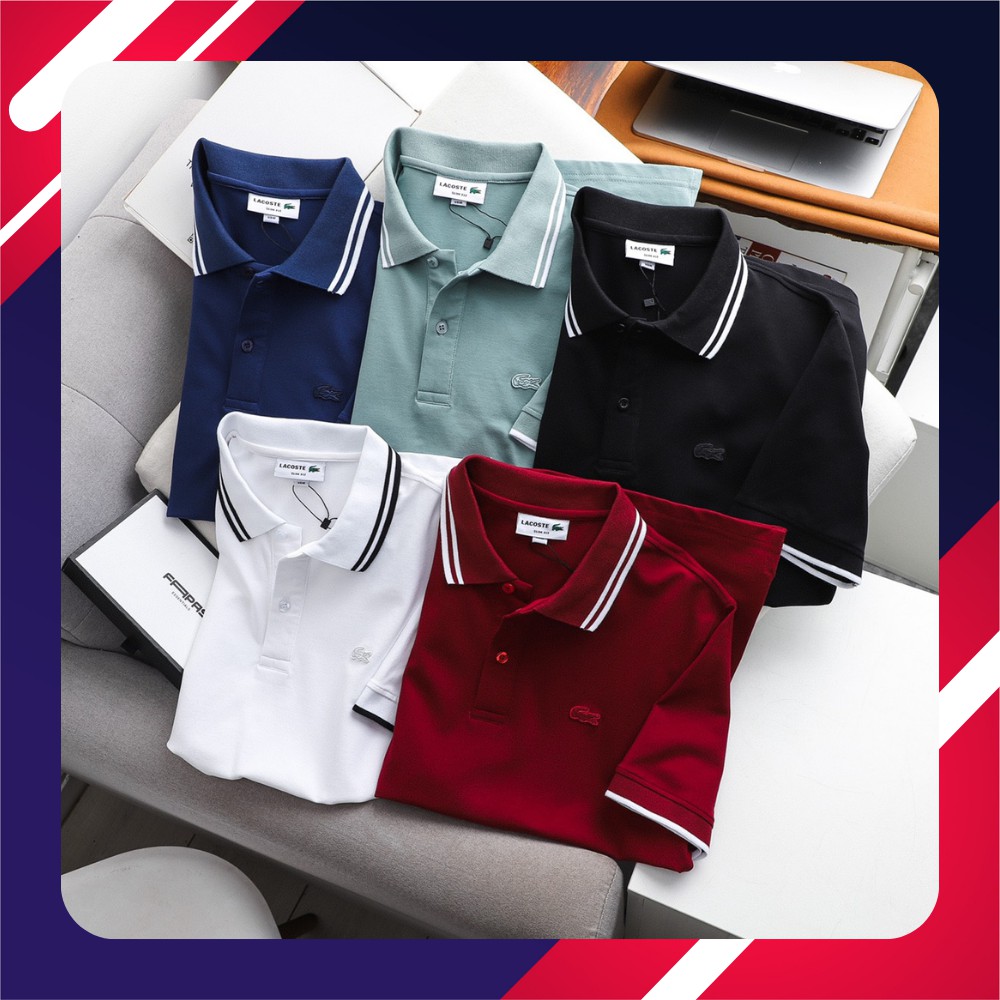 Áo Polo nam vải cotton cá sấu cao cấp hàng xuất xịn vải mềm mịn dày dặn chuẩn form áo thun tay ngắn cổ bẻ APL03
