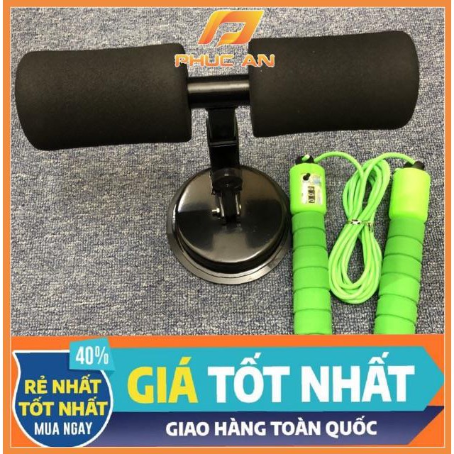 Bộ dụng cụ tập cơ bụng đa năng và dây nhảy giảm cân