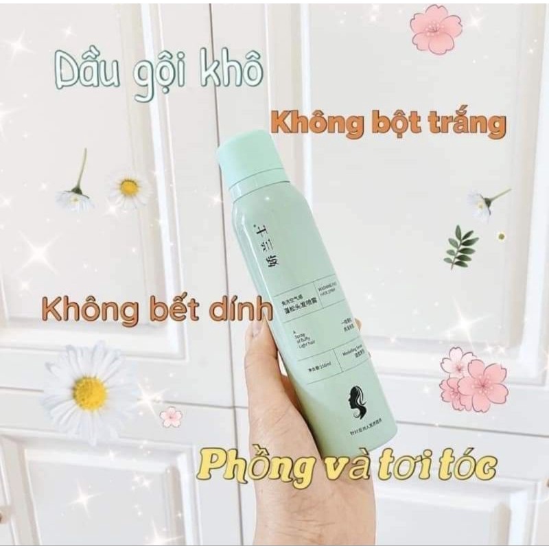 Dầu Gội Khô Thuần Chay Tạo Phồng Tóc