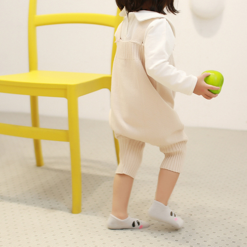 Cặp vớ thuyền KOKOROCARE cotton in hình động vật hoạt hình dành cho trẻ em 0-4 tuổi