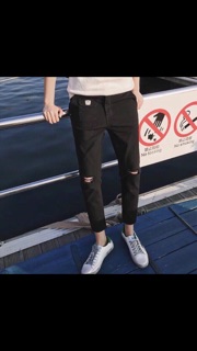 JEAN đen rách gối🔥🔥🔥