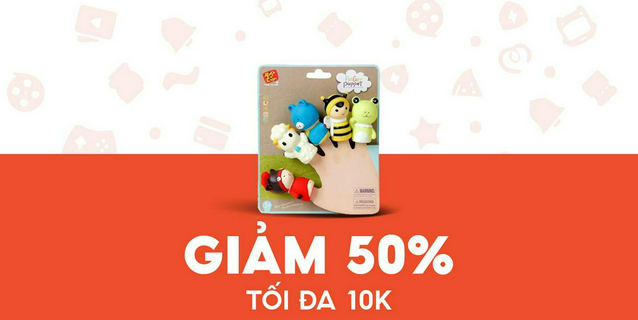 - con cưng - giảm 10k cho bộ thú rối xỏ ngón tay