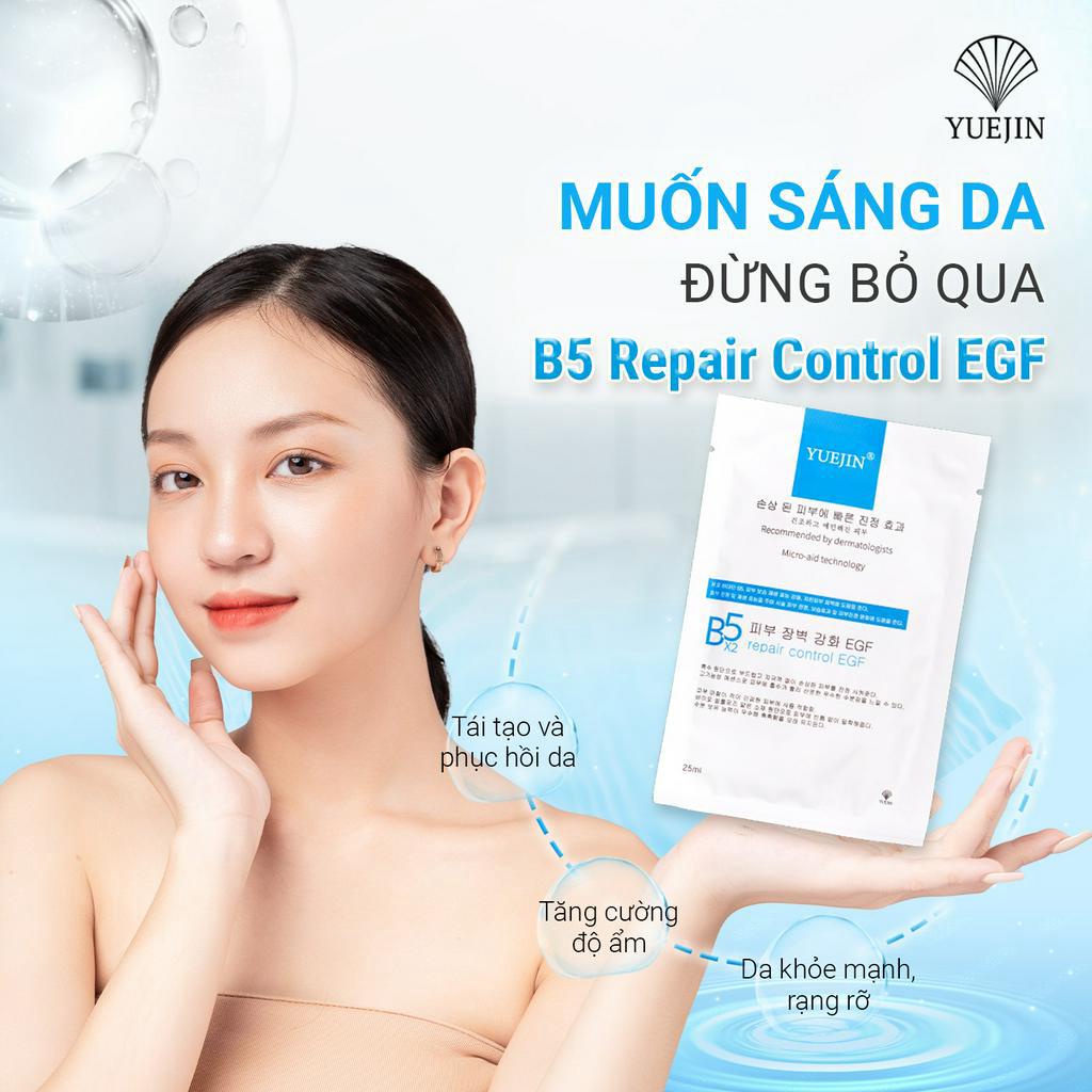 Mặt nạ B5 Yuejin Repair Control EGF cấp ẩm phục hồi da , Mặt nạ B5 Kr.lab EGF phục hồi dưỡng trắng