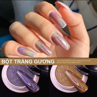 Bột Tráng Gương Cầu Vòng Dạng Nén