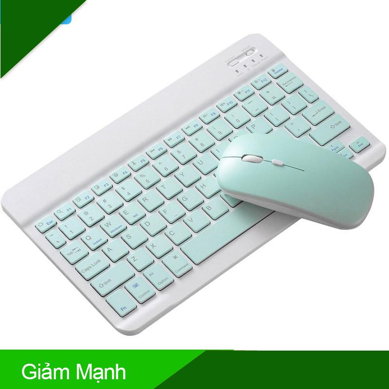 (Giảm Mạnh) Bộ Bàn Phím Và Chuột Bluetooth Không Dây Aivk Chất Lượng Cao Cho Máy Tính Bảng / Ipad (Có Bán Lẻ)
