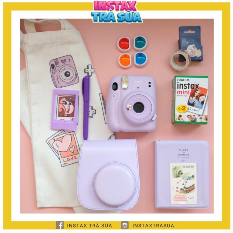 VBG PBO Combo Instax Mini 11 - BỘ MÁY và phụ kiện chụp ảnh lấy liền Fujifilm Instax Mini 11 - Bảo Hành Chính hãng 1 năm 