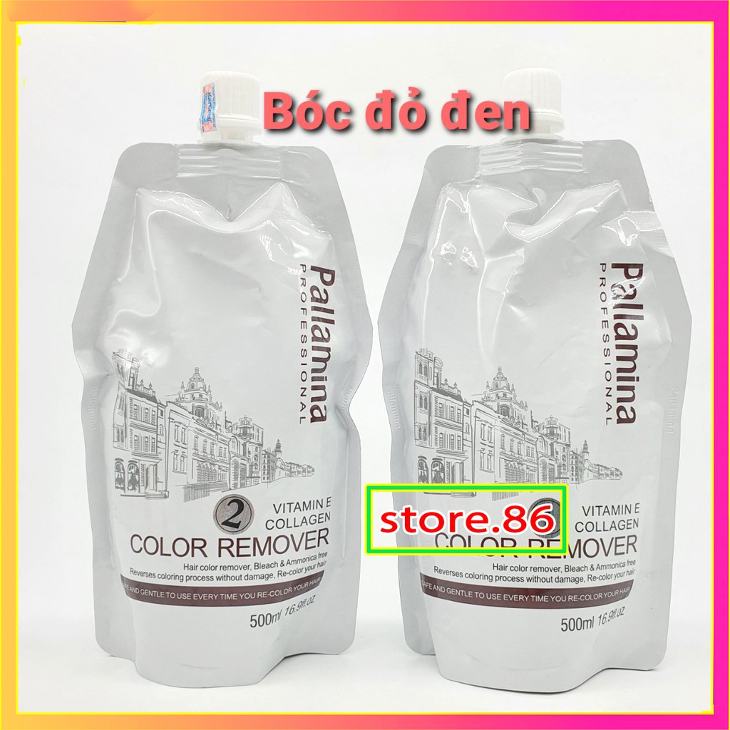 Bóc mầu tóc pallamina  túi 500ml*2