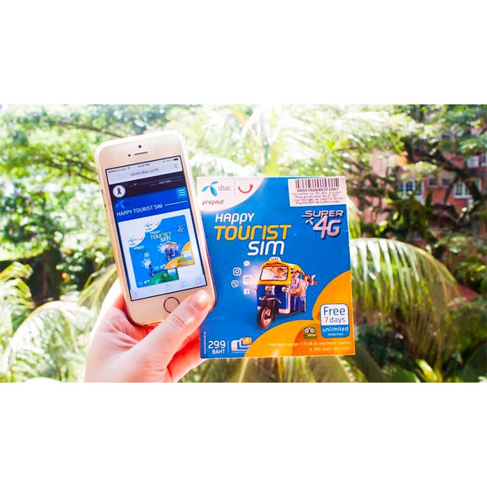 Sim Thái Lan Dtac 15GB Tốc Độ Cao 15 Ngày Và 15 Bath Nghe Gọi - Sim Du Lịch Và Công Tác Thái Lan