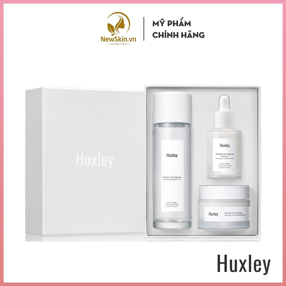 Bộ 3 món HUXLEY Brightening Care Trio Set dưỡng trắng sáng