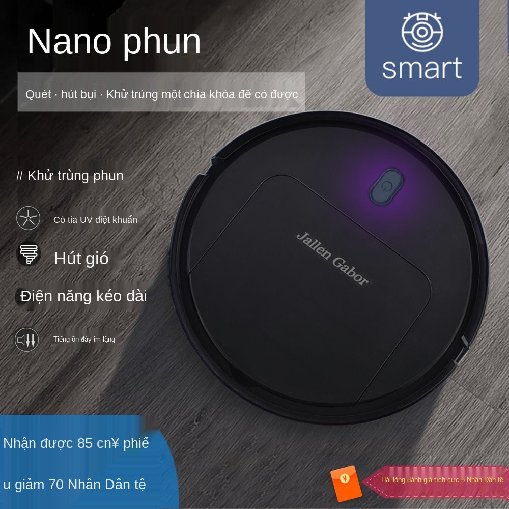 [Quét, quét và phun] Robot nhà thông minh đa chức năng hút, lau tự động hút bụi <