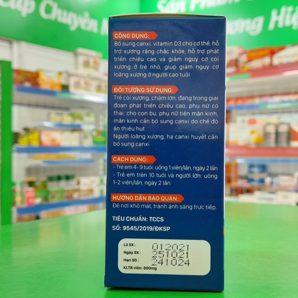 Canxi Nano Vitality- Giúp bổ sung canxi, vitamin D3 cho cơ thể, hỗ trợ phát triển chiều cao và giảm nguy cơ còi xương