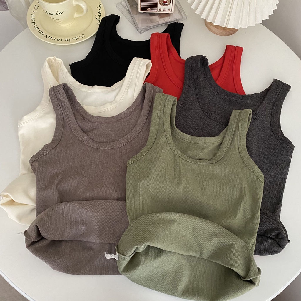 Áo Không Tay Giữ Ấm Thời Trang Thu Đông Phong Cách Hàn Quốc