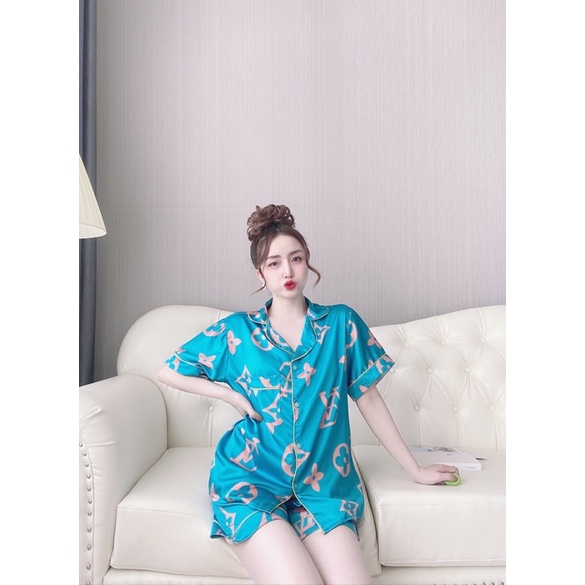 [FREESHIP]Đồ Ngủ latin Đùi Bigsize Cao Cấp Kiểu Dáng Đẹp Vải Satin Lạnh Mặc Cực Thích