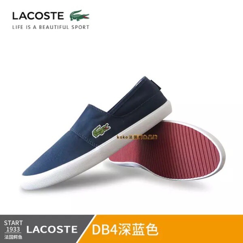 giày lười vải nam nữ đều đi được lacoste