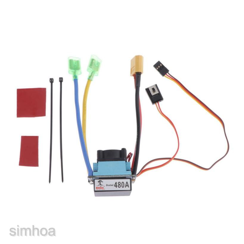 Linh kiện điều khiển tốc độ động cơ chổi than 480A ESC cho 540/550/775