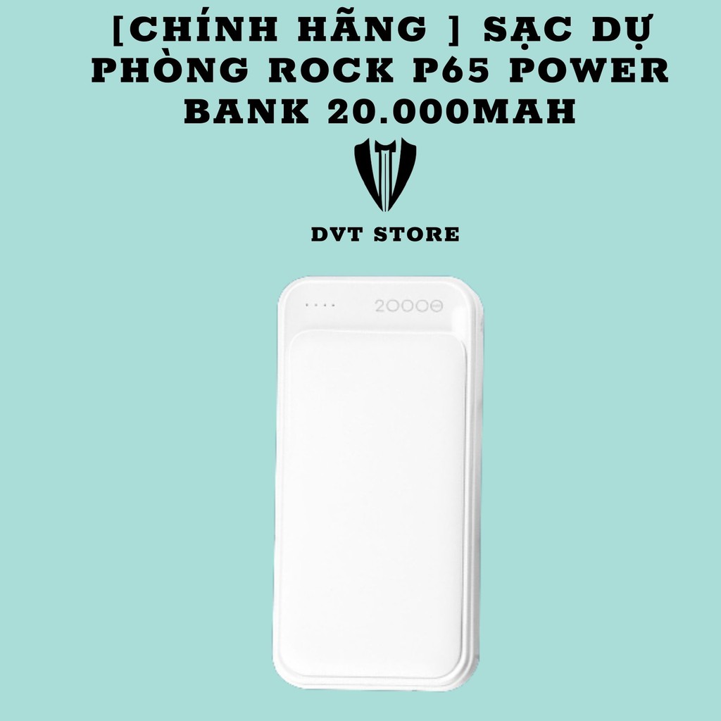 [CHÍNH HÃNG ] SẠC DỰ PHÒNG ROCK P65 POWER BANK 20.000MAH