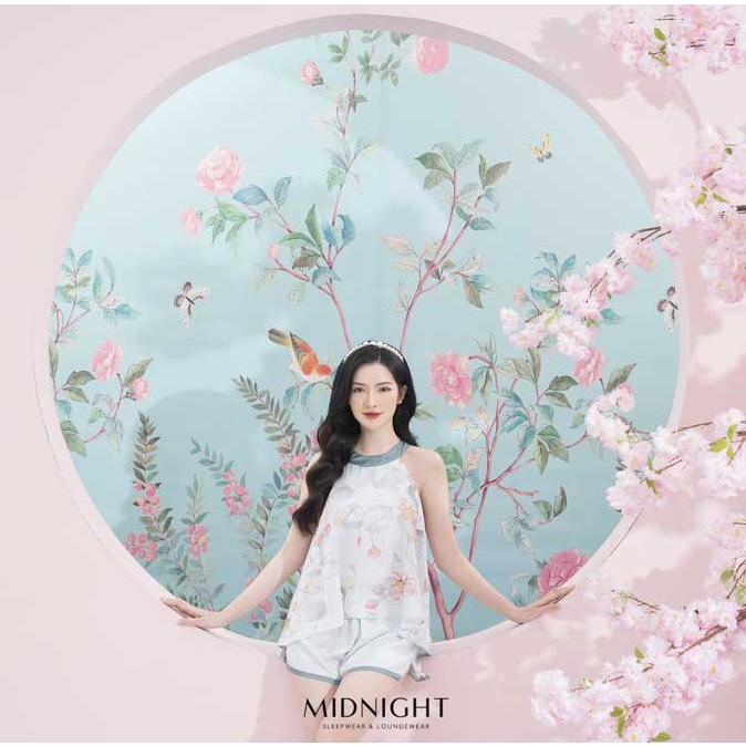 Set Yếm Hải Đường - Midnight Sleepwear