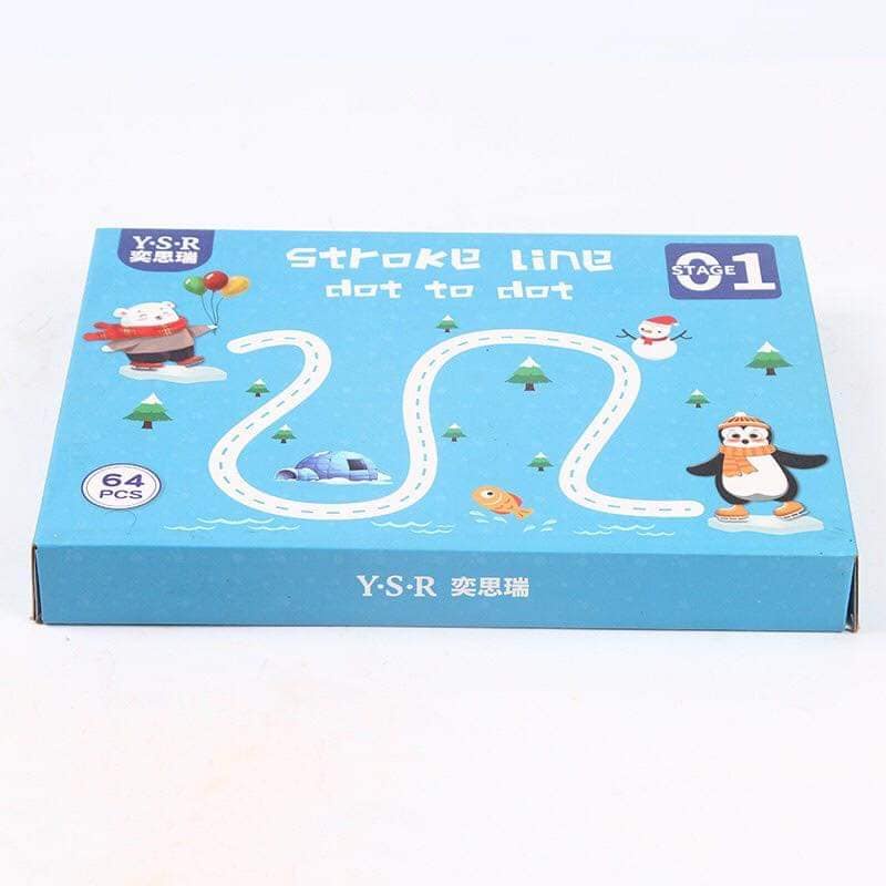 TẬP TÔ TỰ XÓA 64 TRANG CHO BÉ - TÁI SỬ DỤNG ĐƯỢC, TẶNG KÈM 6 BÚT