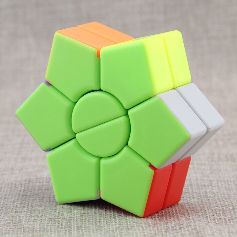 (SIÊU BIẾN THỂ) Rubik 6 Cánh Hoa Màu Biến Thể 2-Layer Super Square-1 Star Stickerless