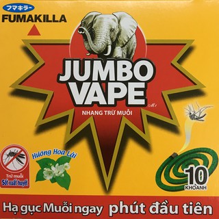 Nhang trừ muỗi JUMBO VAPE 10 khoanh/ hộp
