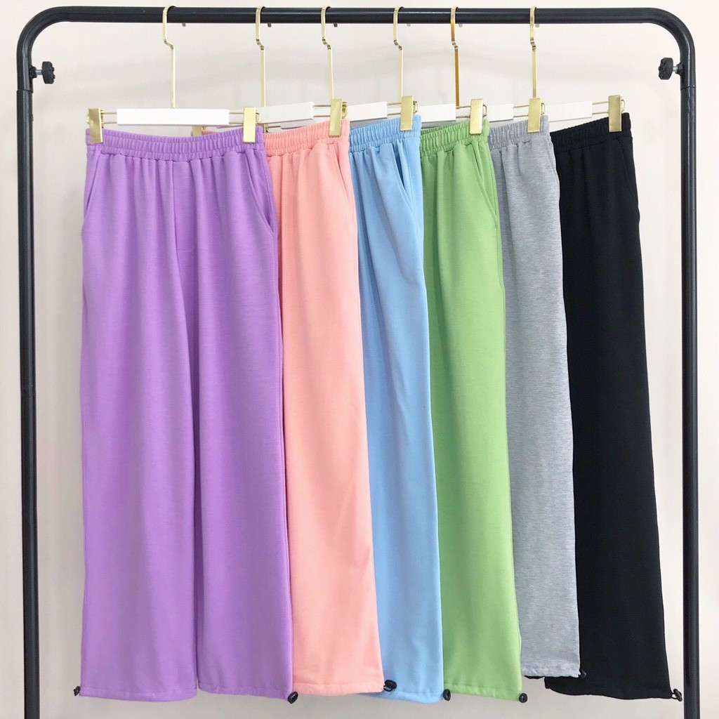 Quần JOGGER TRƠN DÂY RÚT form rộng UnisexFreesize dành cho nam nữ Molly Fashion