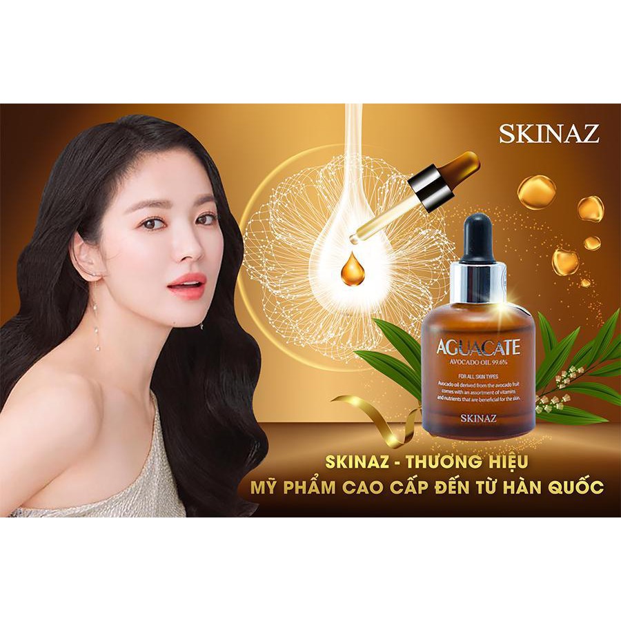 Tinh chất bơ Skinaz Hàn Quốc 30ml Chính Hãng Aguacate Avocado Oil 99,6%