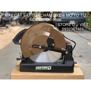 MÁY CẮT SẮT TUA CHẬM 355mm MODEL DK-966D MÔ TƠ TỪ TẶNG KÈM LƯỠI CẮT SẮT HỢP KIM TUA CHẬM 355mm