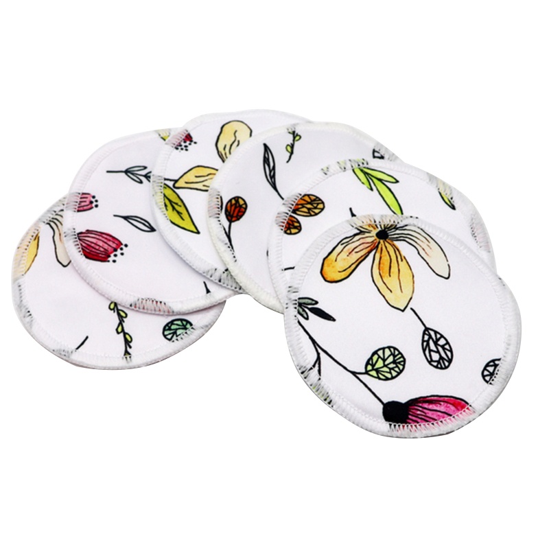 Set 6 Miếng Lót Ngực Chống Thấm Nước Có Thể Giặt Sạch Tái Sử Dụng Tiện Lợi