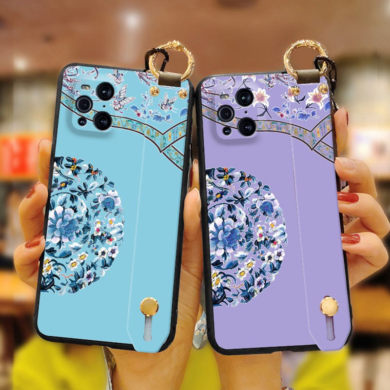 Ốp Điện Thoại Họa Tiết Thổ Cẩm Có Dây Đeo Cho Oppofindx3 / X3Pro | BigBuy360 - bigbuy360.vn