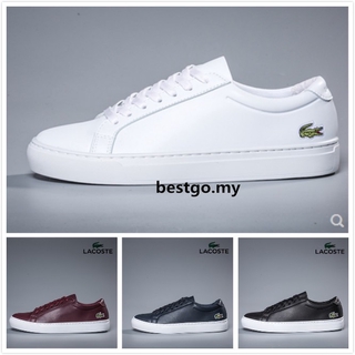 giày da cá sấu chính hãng Lacoste Pháp giày Loafer nam cổ thấp