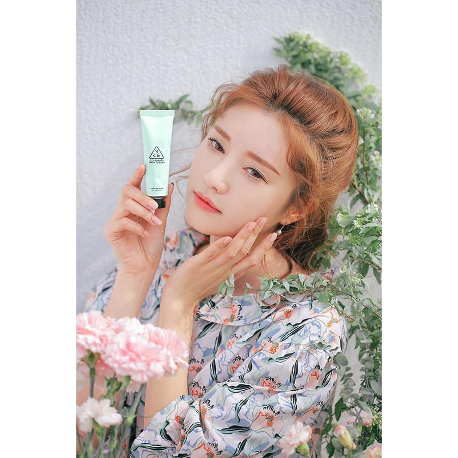 Kem Lót 3CE Back To Baby Make Up Base Mint Green xanh lá 30ml