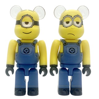 Bearbrick pack 2 minion stuart & kevin cực đẹp - đồ chơi sưu tầm nhật bản giá tốt - hàng chính hãng 100%