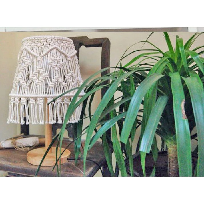 Chùm 10 mét dây thừng cotton 5mm trắng ngà