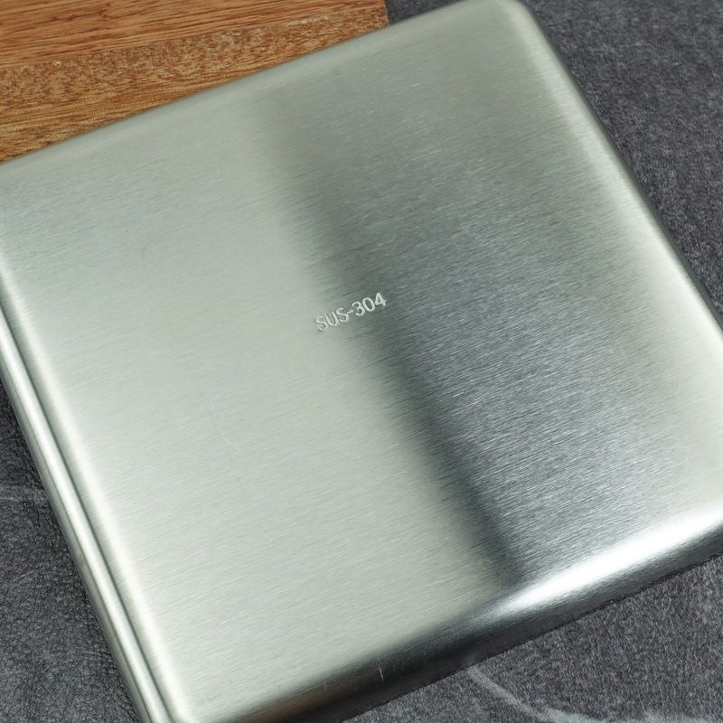 Khay Inox 304 TAMUSHOP92 Đĩa Vuông Mạ Màu Vàng Bạc Đựng Bánh Đồ Ăn Dụng Cụ Y Tế KI001